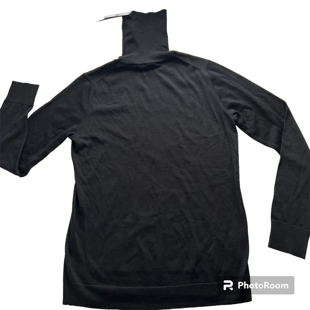 Banana Republic, Black Turtle Neck, with tags, Washable 100% Merino Wool, size M